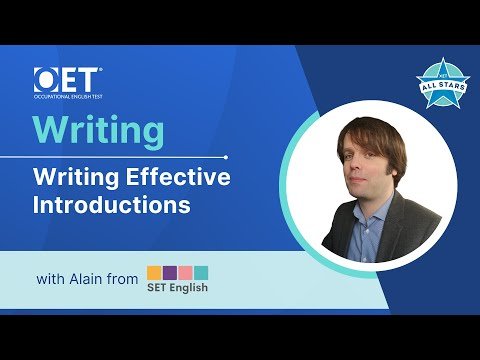 Live class with SET English: OET Writing – Writing Effective Introductions