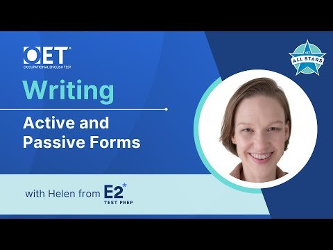 Live class with E2: OET Writing – Active and Passive Forms