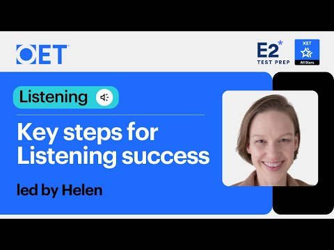 Class with E2 Test Prep: OET Listening – Key Steps for Listening Success