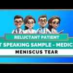 OET SPEAKING ROLE PLAY MEDICINE – MENISCUS TEAR | MIHIRAA