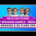 OET SPEAKING ROLE PLAY SAMPLE FOR DOCTORS – SMOKING AND RA FLARE UPS | MIHIRAA